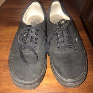 Men’s black vans size 9.5